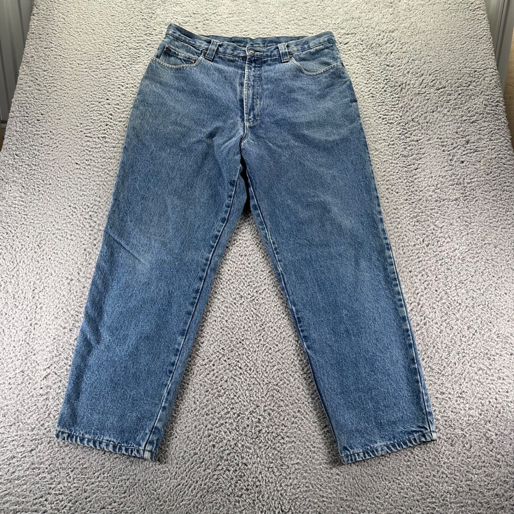 Woolrich Flannel Lined Blue Denim Jeans
